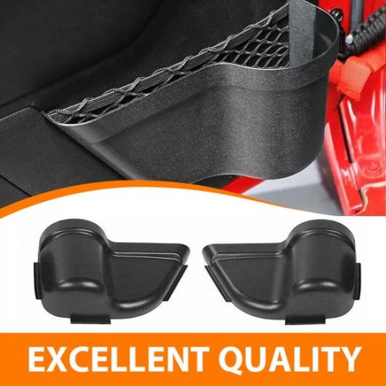 2X Front Door Net Pocket Storage Box Organizer For Jeep Wrangler JK 11+ NEW