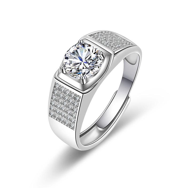 Unique and Personalized Differences with Personalised High-grade Sparkling and Glittering Classic Couple's Ring One Carat Ring Fashion Trends Ring