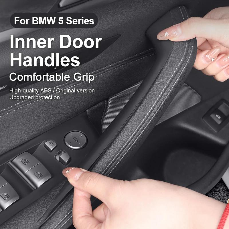 2025 Chaud 2PCS Poignée de tirage intérieure de porte de voiture Panneau de tirage Garnitures de protection Accessoires Auto Convient Pour BMW Série 5 G30 G38 2018-2023 Auto Acc