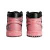 Jordan Air Jordan 1 Slip Resistant Abrasion Resistant High Top Vintage Basketball Shoes Unisex Black Pink DQ8423-103(Team629-)