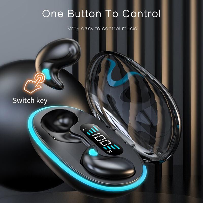 VAORLO Mini In-Ear Earbuds Sleeping Earphones Painless Wear HiFi Stereo Headset HD Microphone Invisible Headphones For All Smartphones