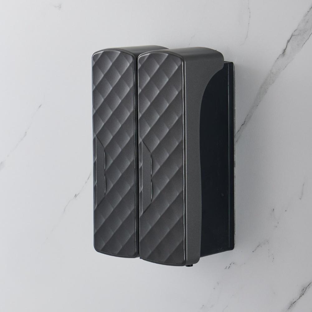 1 STuks Zeepdispenser Voor Badkamer Onderdelen 23*10*7cm 1500ML 3-slaapkamer Diamant Wandmontage Shampoo, Conditioner, Douchekop