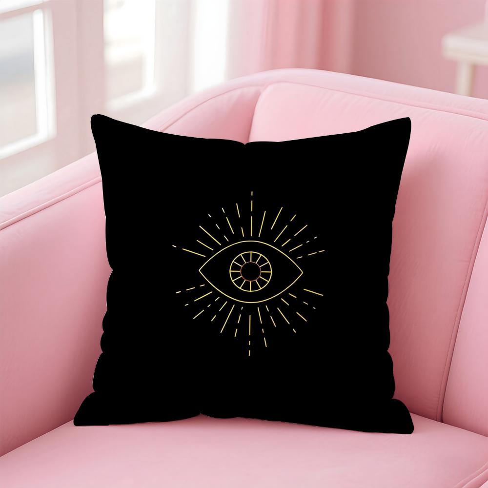 BBrass Eye Golden Eyes Sharp Fashion Cushion Cover Pillow Case Soft Friendly Fabric Concealed Zipper