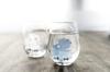 As a Marumo Takagi Pottery Cold Feeling Snow Crystal Free Glass Pair Set Snow Crystal Pattern Changes with Temperature Gift Cheers Glass Free Glass
