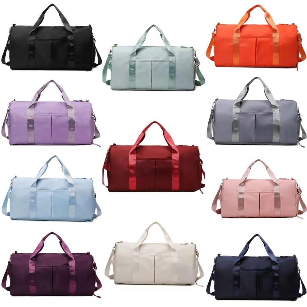Yoga Swim Fitness Bag with Logo – Large Capacity, Wet/Dry Separation, Shoe Compartment, Trolley-Ready Sports Travel Bag