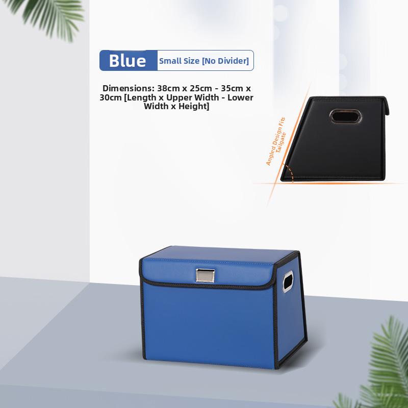 Large Capacity Car Trunk Storage Box SUV Organizing Case Leather Material Business Style Warmth Retention  Type Placement