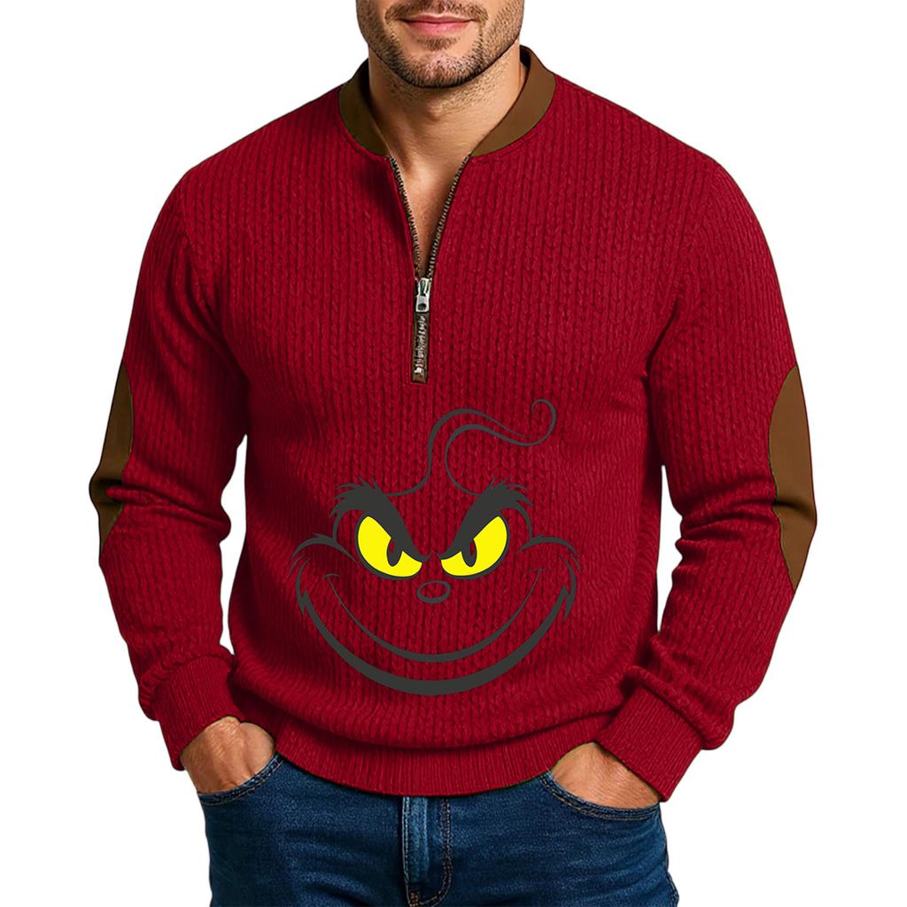 Men'S Outdoor Zipper Long Sleeved Sportswear Casual Sweatshirt