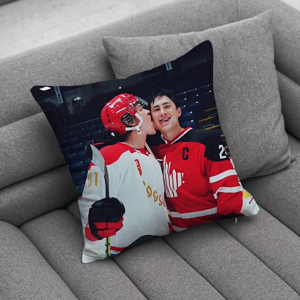 Beliebte TV-Heiz-Rivalität Kissenbezug Quadratisch Doppelseitiger Druck Kurzer Plüsch Sofa-Kissenbezug Schlafzimmer Nachttischkissen
