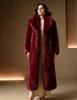 Thickened warm imitation fox fur long loose coat high-end jacket fashionable winter women's clothing