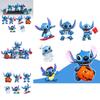 Conjunto Espetacular de 6 Peças de Enfeites de Carro de Halloween do Stitch Para Festas Infantis