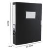 Black Blue A4 File Organizer Box Dustproof Thickened Document Case File Box Plastic File Paper Organizer Office Contract Holder