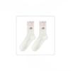 Women's Autumn and Winter New Check Match Color Anti Pilling Lace Mid Tube Socks