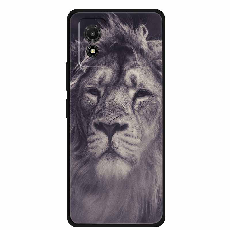 Hülle für TCL 501 Case T433D T433E Tiere Weiches Silikon Handyhülle für TCL 501 2024 Rückseite Schutzhülle Stoßfänger 6,78 Zoll Hülle