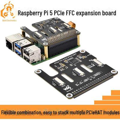 Raspberry Pi 5 Dual-Channel PCIe-zu-FFC-Erweiterungskarte