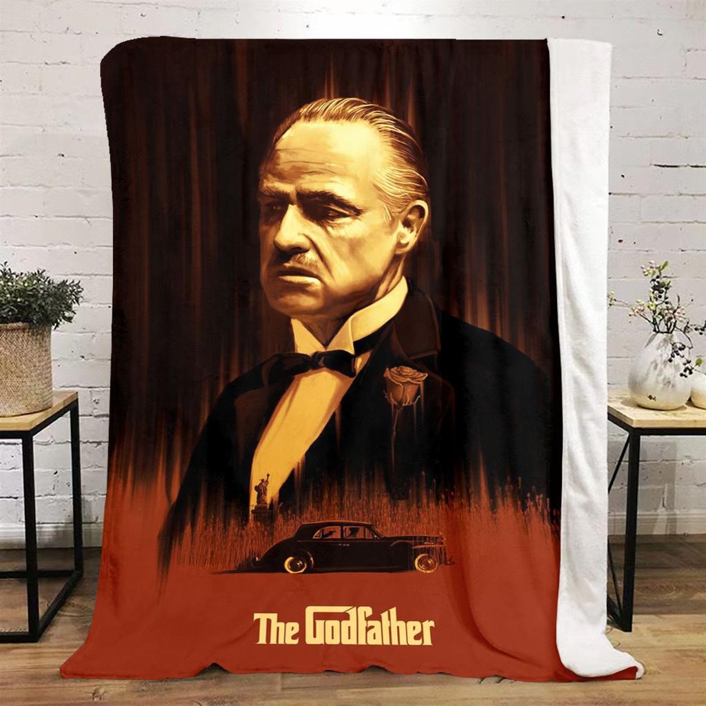 1PC Godfather Godfather Blanket Soft Comfortable All Seasons Suitable Sofa Office Travel Home Use Makes Great Gift