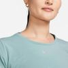 Nike T Shirts Women's Blue Crew Neck Moderate Straight Fit DD0619-309