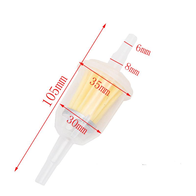 Filter Universal Petrol Inline Fuel Filter Fits 68mm Pipe For Atv Motorcycle