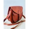 Vintage Saddle Bag Genuine Goat Super Strong Leather Brown Messenger Shoulder