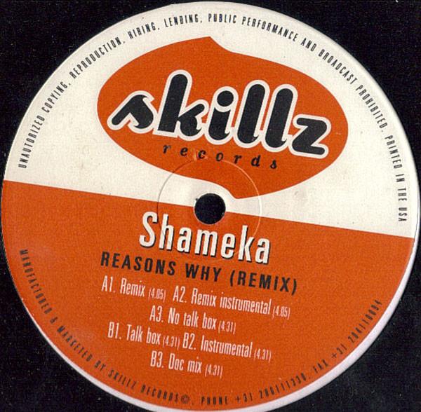 

12inch Record SHAMEKA - Reasons Why (Remix) SK0008 Skillz Records 1999 US Soul/Funk Used