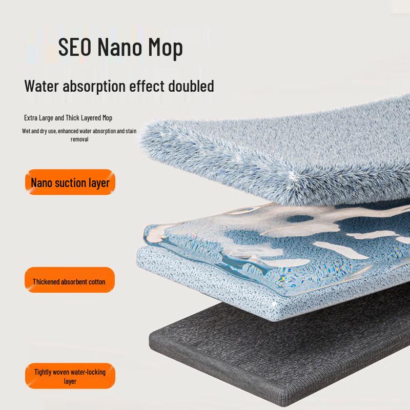 HAPPY MOM Hands-Free Flat Mop