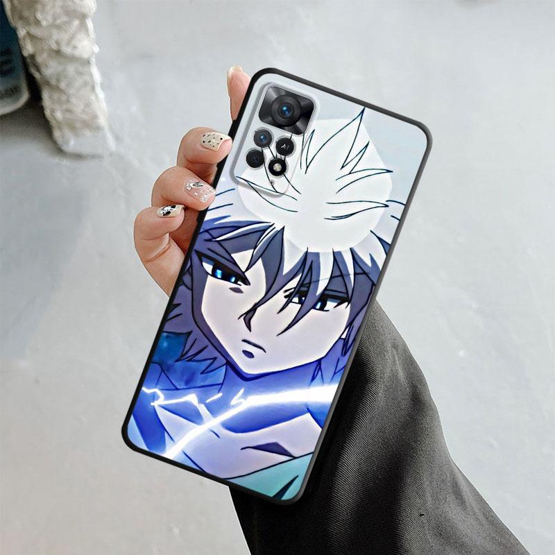Anime Hunter ×Hunter Killua Zoldyck Case For Xiaomi Redmi Note 12 11t 11s 11 10 8 Pro 9 9s 9t 8t For Mi 10 8 9a 9c 10c 12c K40