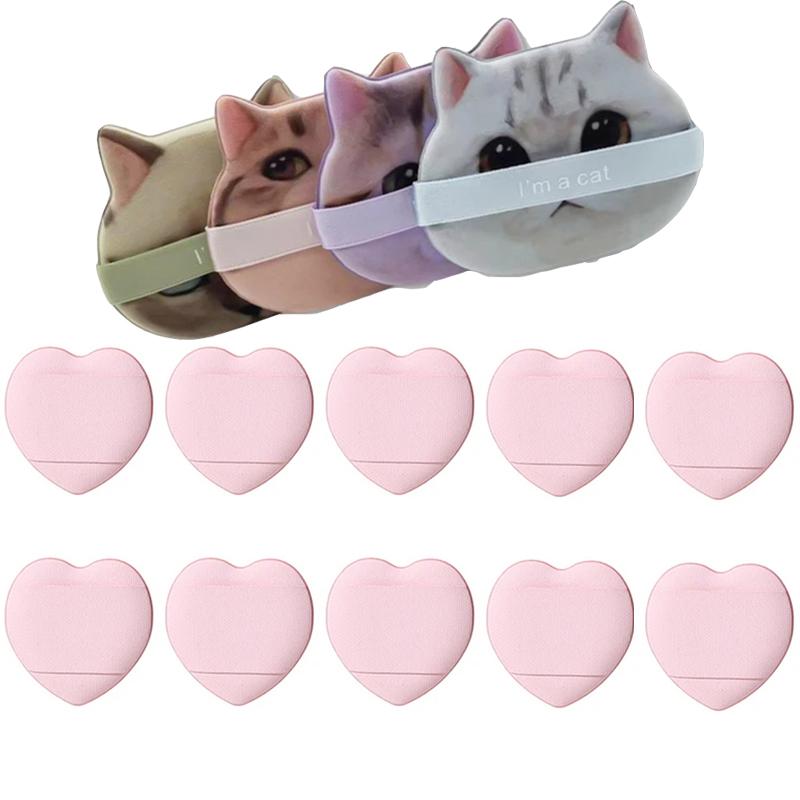 

Набор из 14 спонжей для пальцев с воздушной подушкой для пудры, спонжики для макияжа в форме кошачьей лапки, набор спонжей с воздушной подушкой для пудры, инструменты для макияжа для влажного и сухого использования