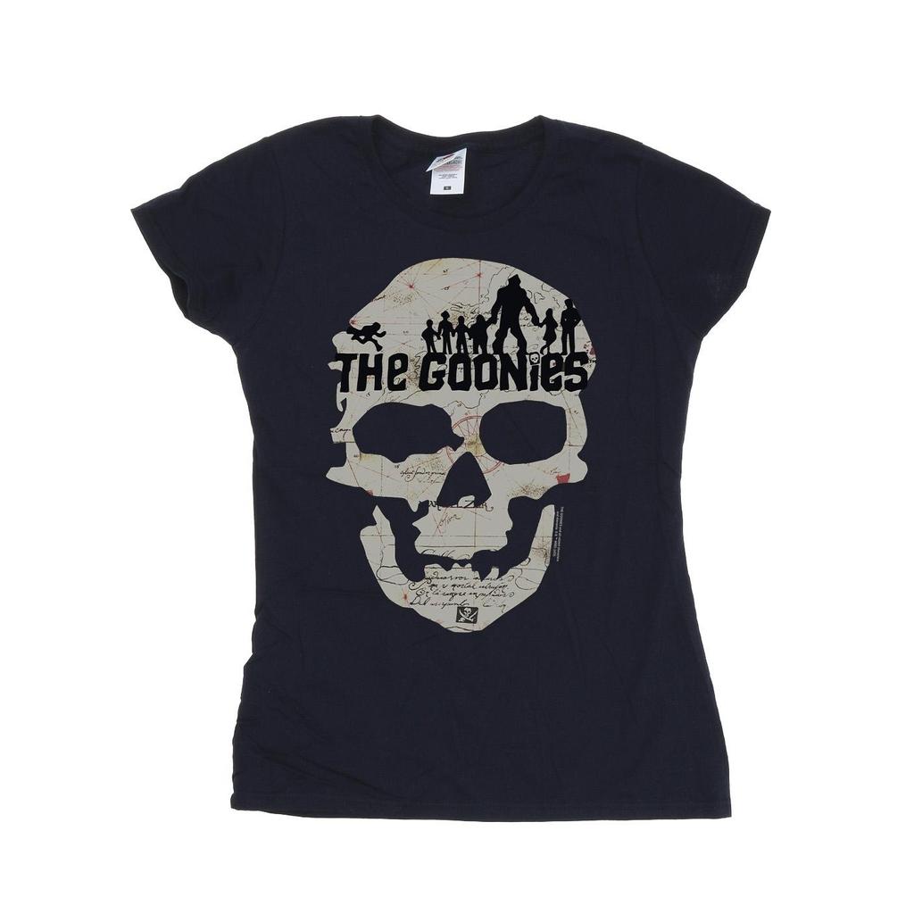 The Goonies Womens/Ladies Map Skull T-shirt i bomull