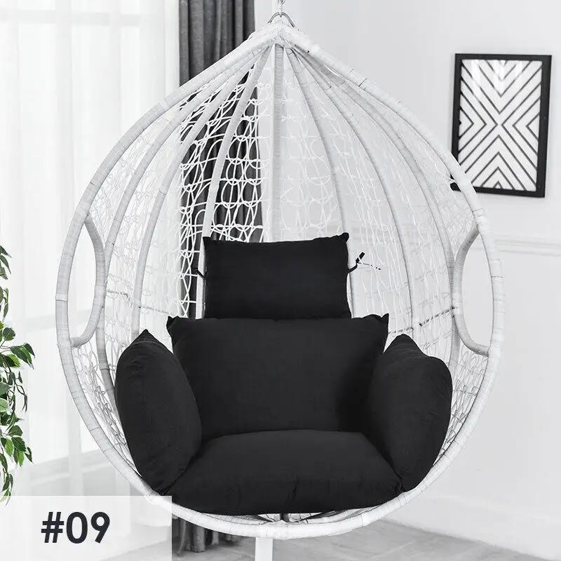 Swing Egg Chair Mat Cushion Cover Outdoor Patio Hanging Seat Home Decor Garden Lounger Cushion Cover (No Filling)