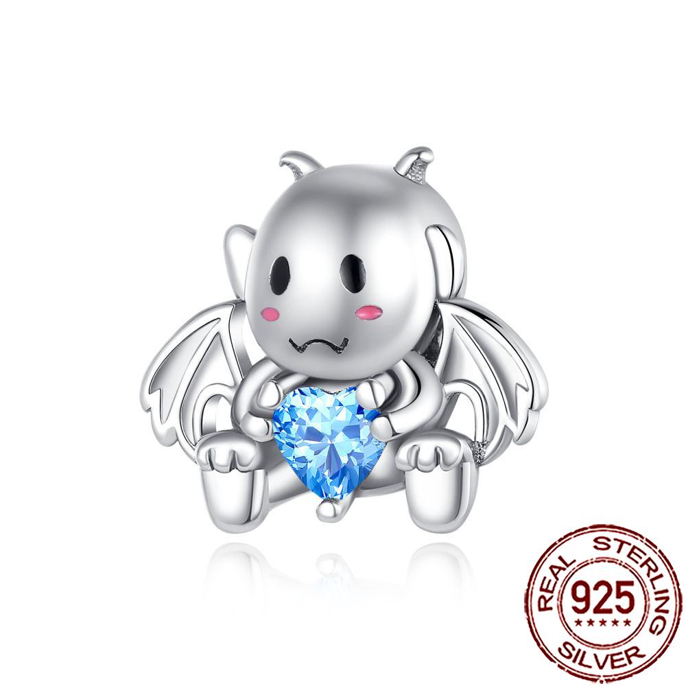 New Charms Copper Cat Dog Flamingo Chameleon Axolotl Animal Beads Fit Bracelet Necklace Women Diy Jewelry