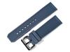 [Import King Original] Watch Parts - Compatible with Cartier - Calibre Strap - Aftermarket Rubber Diver Strap - Blue - 24mm - PVD