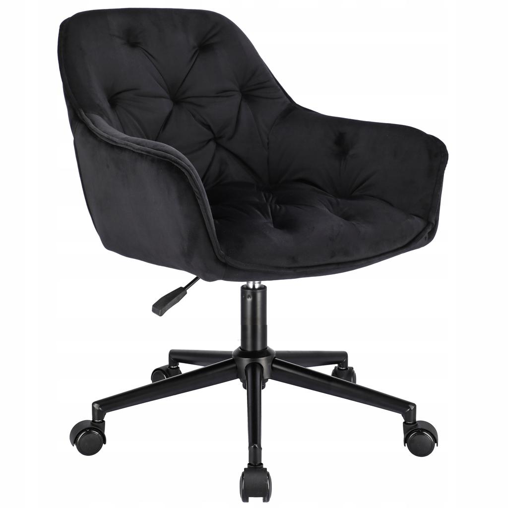 LARGO black armchair on a black foot