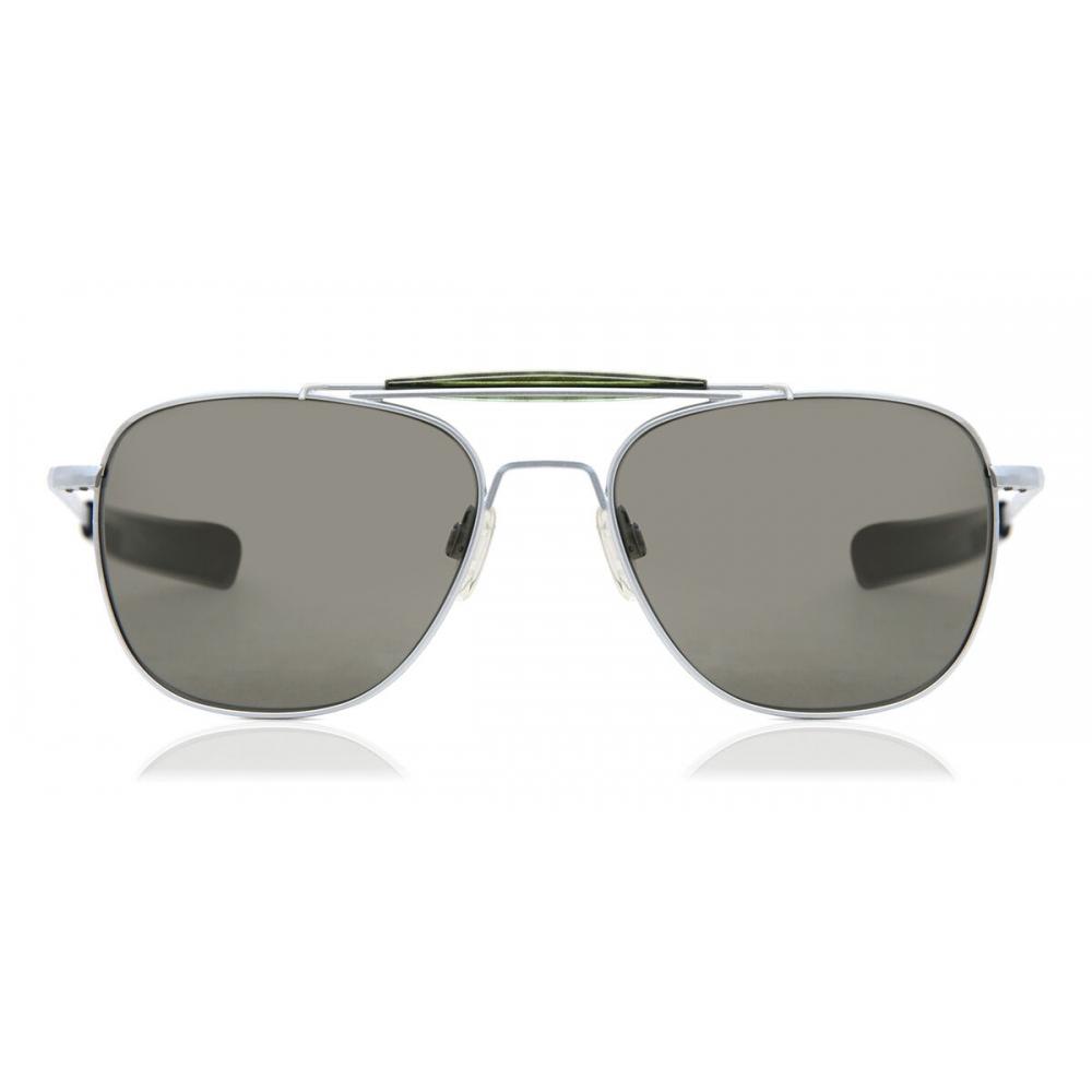 

Randolph Engineering Pilot Ii At008 Unisex Sunglasses Matte Chrome Grey/55