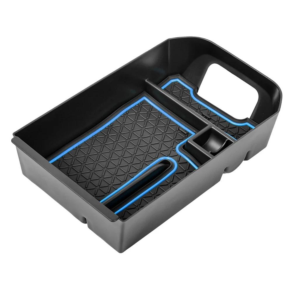 For 2025 2025 Toyota RAV4 2019-2025 Passenger Storage Organizer Mat Center Console Tray Armrest Car Storage Box ABS Accessories