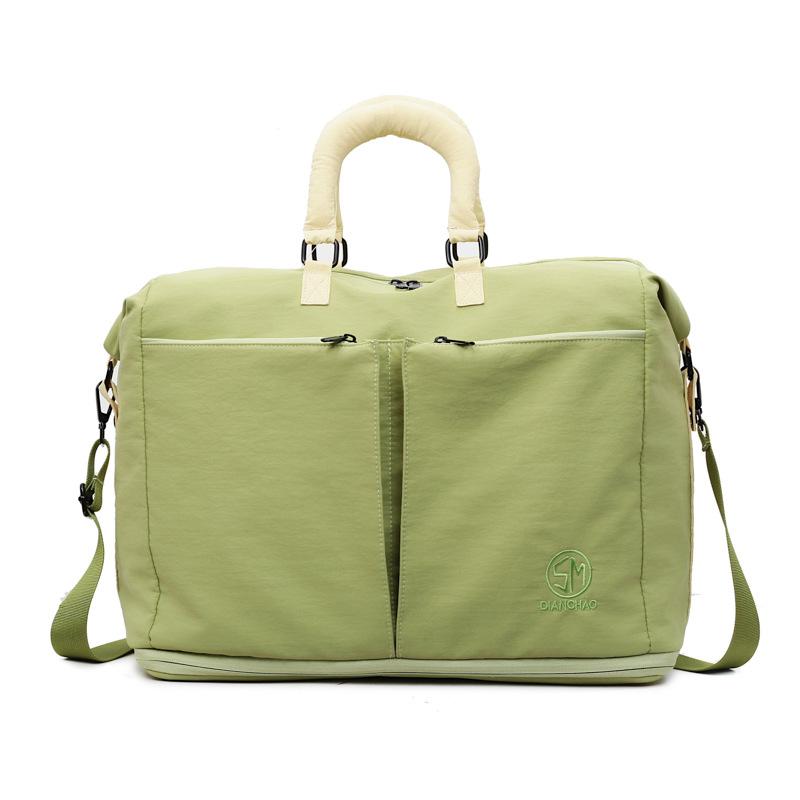 

New large-capacity multi-functional travel bag women s wet and dry fitness bag portable business trip boarding luggage зелений