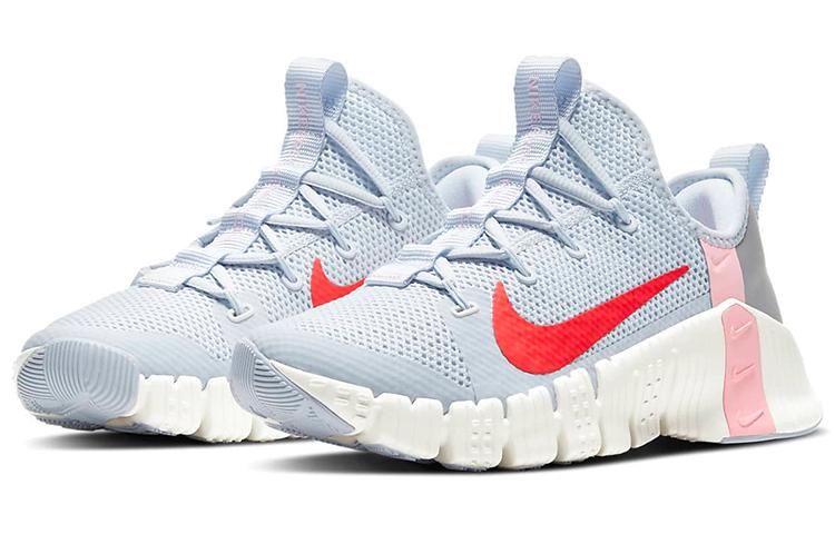 Nike Free Metcon 3 Football Grey Bright Crimson Women's CJ6314-006