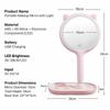 Rechargeable LED Makeup Mirror Touch Control Cosmetic Mirror Lighted Vanity Mirror  Desktop