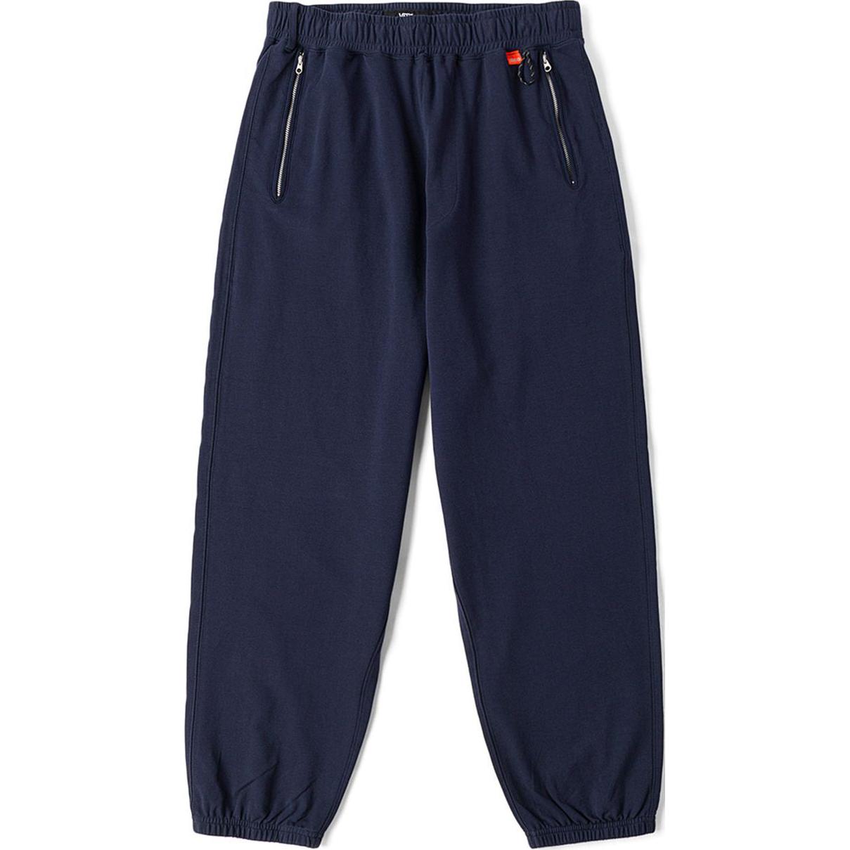 Vans Логотип Однотонные С манжетами Удобные Вязаные спортивные штаны Мужские брюки Темно-синий VN000KF5BO6 M