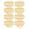 100 Peças Clips de Papel Amarelos Fofos Formato de Copo Pequenos Clips de Papel Clips de Papel Legais Material de Escritório