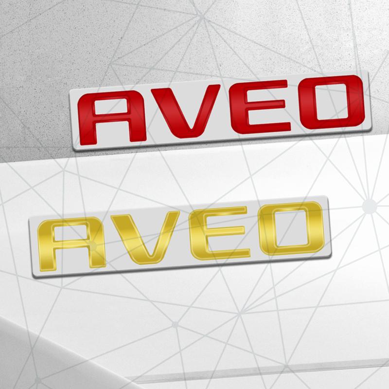 3D Auto Metaal AVEO Badge Auto Achterklep Embleem Sticker LOGO Decoratie Voor Chevrolet Cruze Spark Sail Orlando Sonic Carrosserie Styling