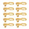 10 Pair Bike Chain Connector 10 Speed Chain Link Connector Bike Chain Repair Tool for Road Mountain Bikes Golden
