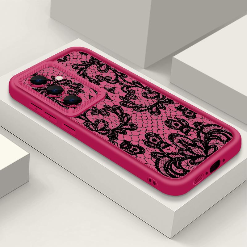 Retro Flower Totem Pattern Case For Samsung Galaxy S26 S25 S24 S23 Ultra S22 S26 Plus S25 Edge S24 S21 FE Soft TPU Phone Cover