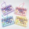 Creative 26 Keys Keyboard Stress Relief Toy Cute Cartoon Fidget Keychain Backpack Pendant for All Ages