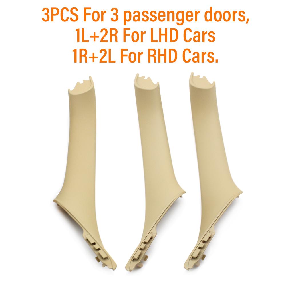 Interior Car Beige Brown Black Left Right Handle Inner Door Panel Pull Trim Cover For BMW 5 Series F10 F11 520i 523i 525i