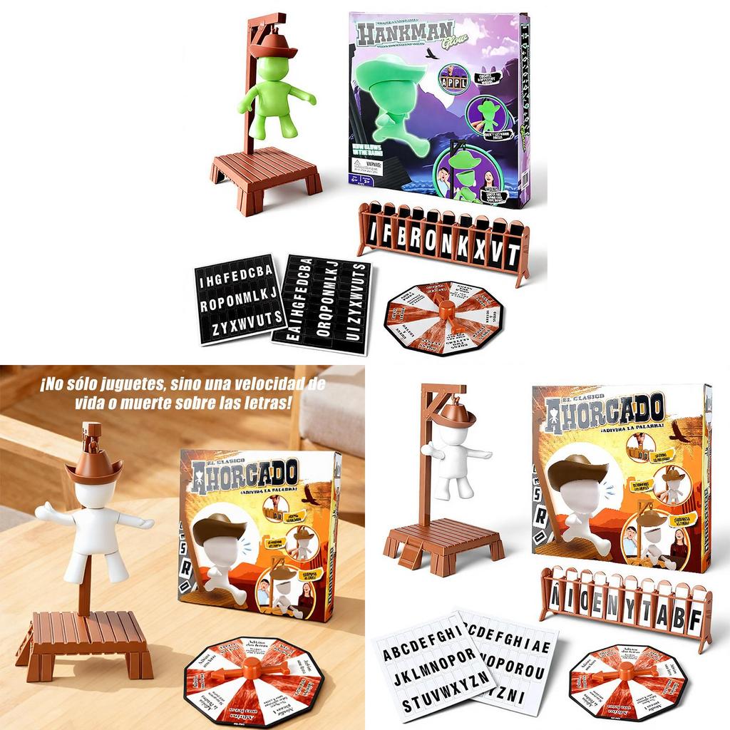 Magnetic Hangman Word Game Tabletop Puzzle For Family Fun And Brain Training