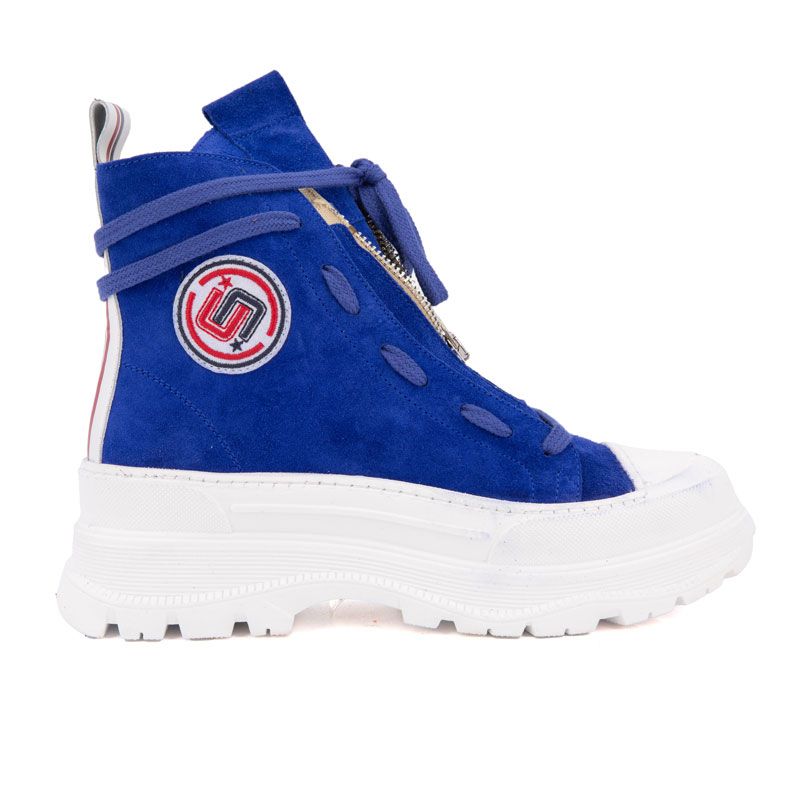 

Baskets montantes cuir semelle épaisse blanc Femme ICECOOL SAINT TROPEZ 39 королевский синий