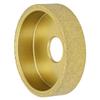 Diamond Grinding Wheel 3 Inch Dry Wet Vacuum Brazed Round Edges Diamond Grinding Wheel for Tile Quartz Marble Granite