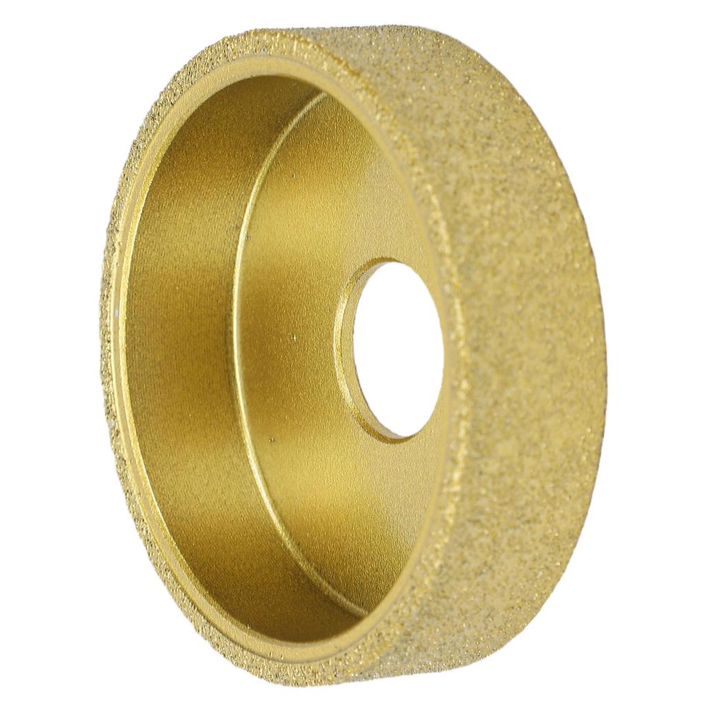 Diamond Grinding Wheel 3 Inch Dry Wet Vacuum Brazed Round Edges Diamond Grinding Wheel for Tile Quartz Marble Granite