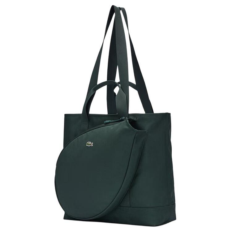 Lacoste Everyday Versatile Fabric Tote Bag Unisex Tote Bags Dark-Green NU4816NE-B43