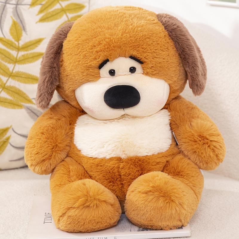 

Dog Fluffy Plush Toy Adorable And Soft Huggable Stuffed Animal For Children And Gifts Orange 35cm