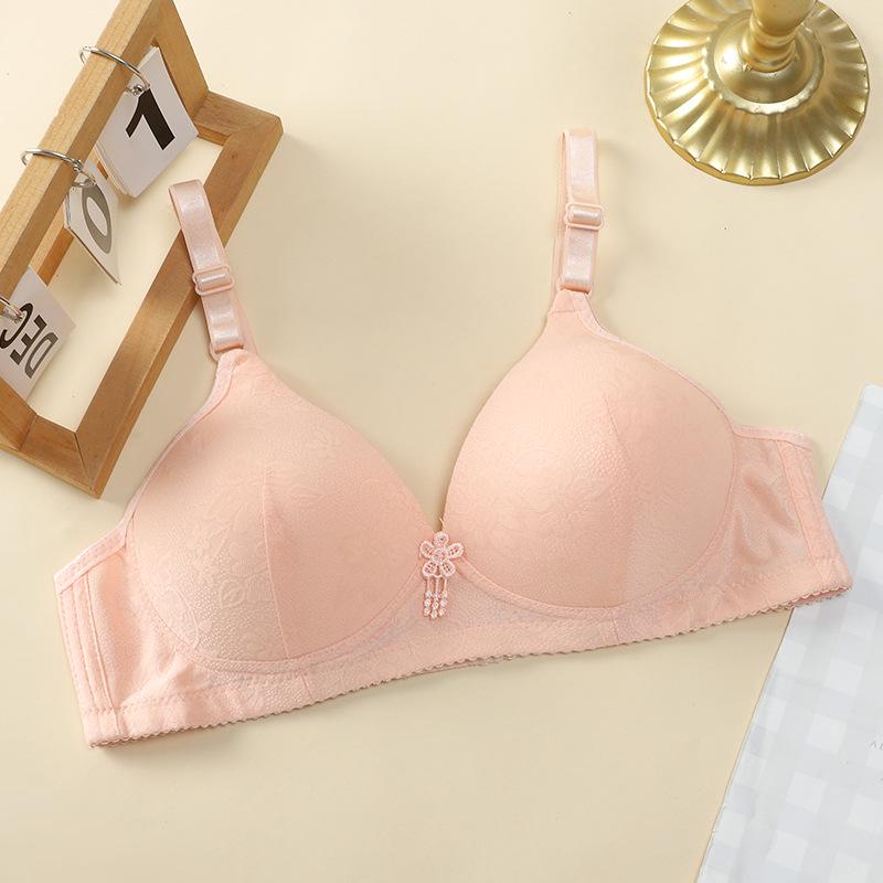 Comfortable No-Wire Bra for Middle-Aged Women - Anti-Sagging, Supportive Underwear for Moms and Seniors